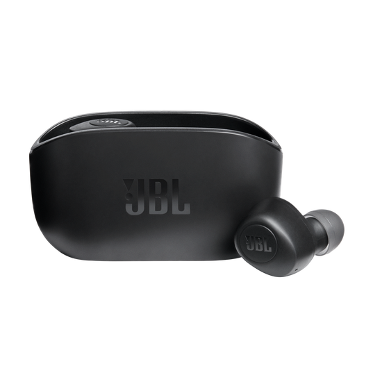 JBL Vibe 100TWS - Black - True Wireless Earbuds - Hero